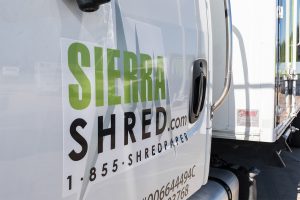 sierra shred on side of truck